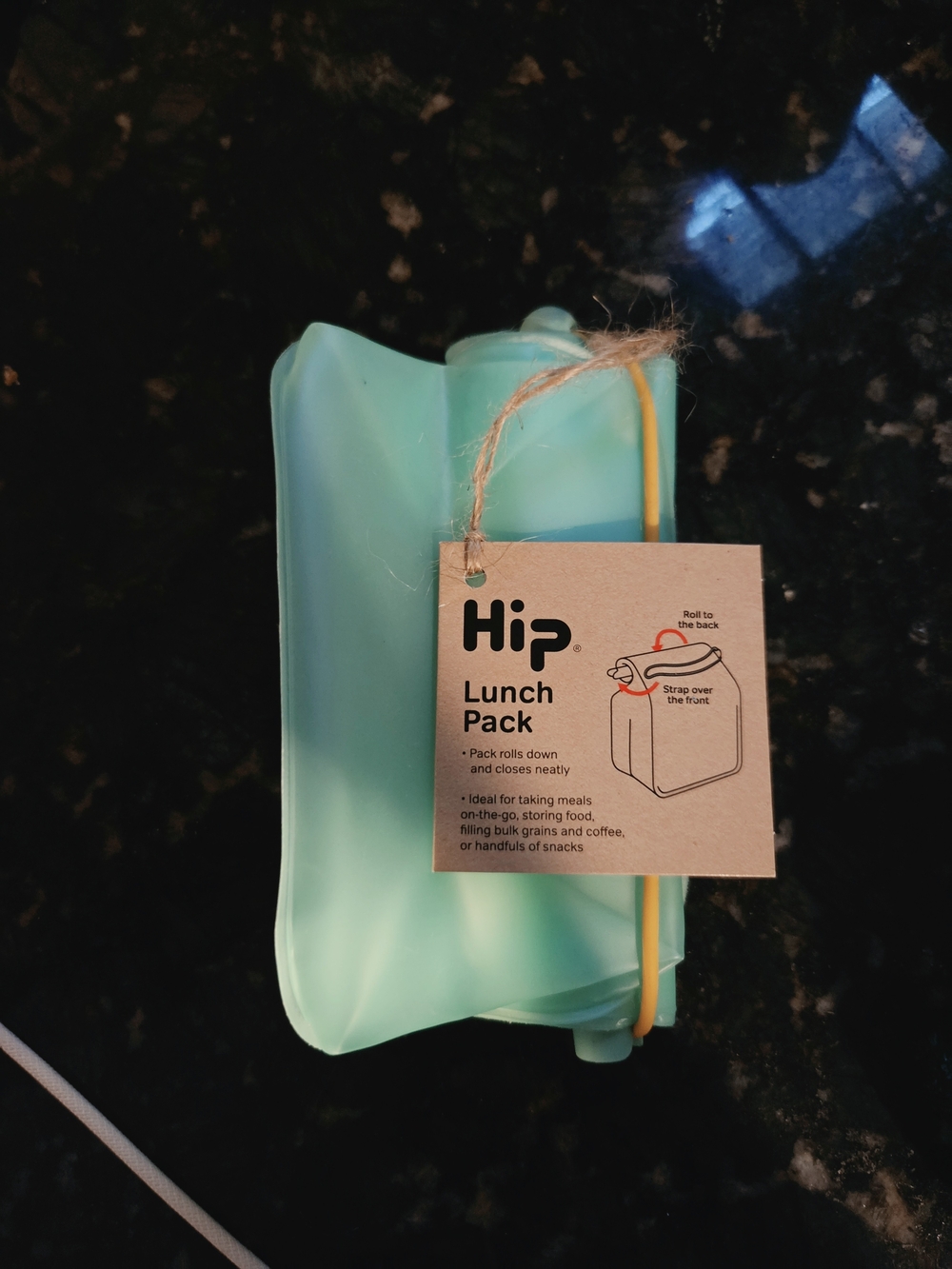h.i.p. Lunch Pack Reusable Silicone Lunch Bag in Mint